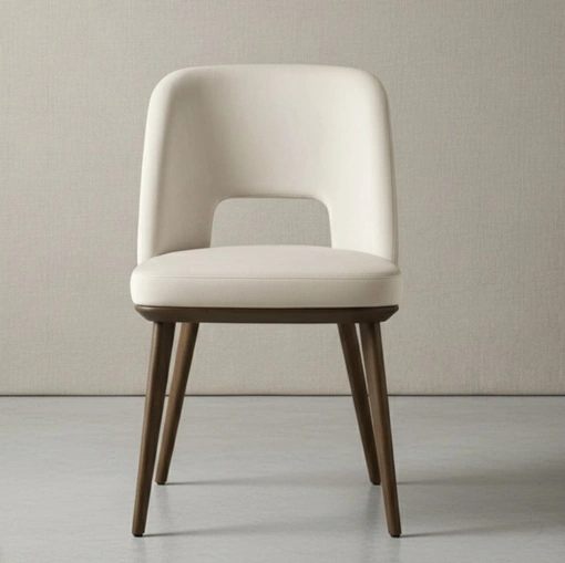 Sedia in pelle Foyer di Calligaris