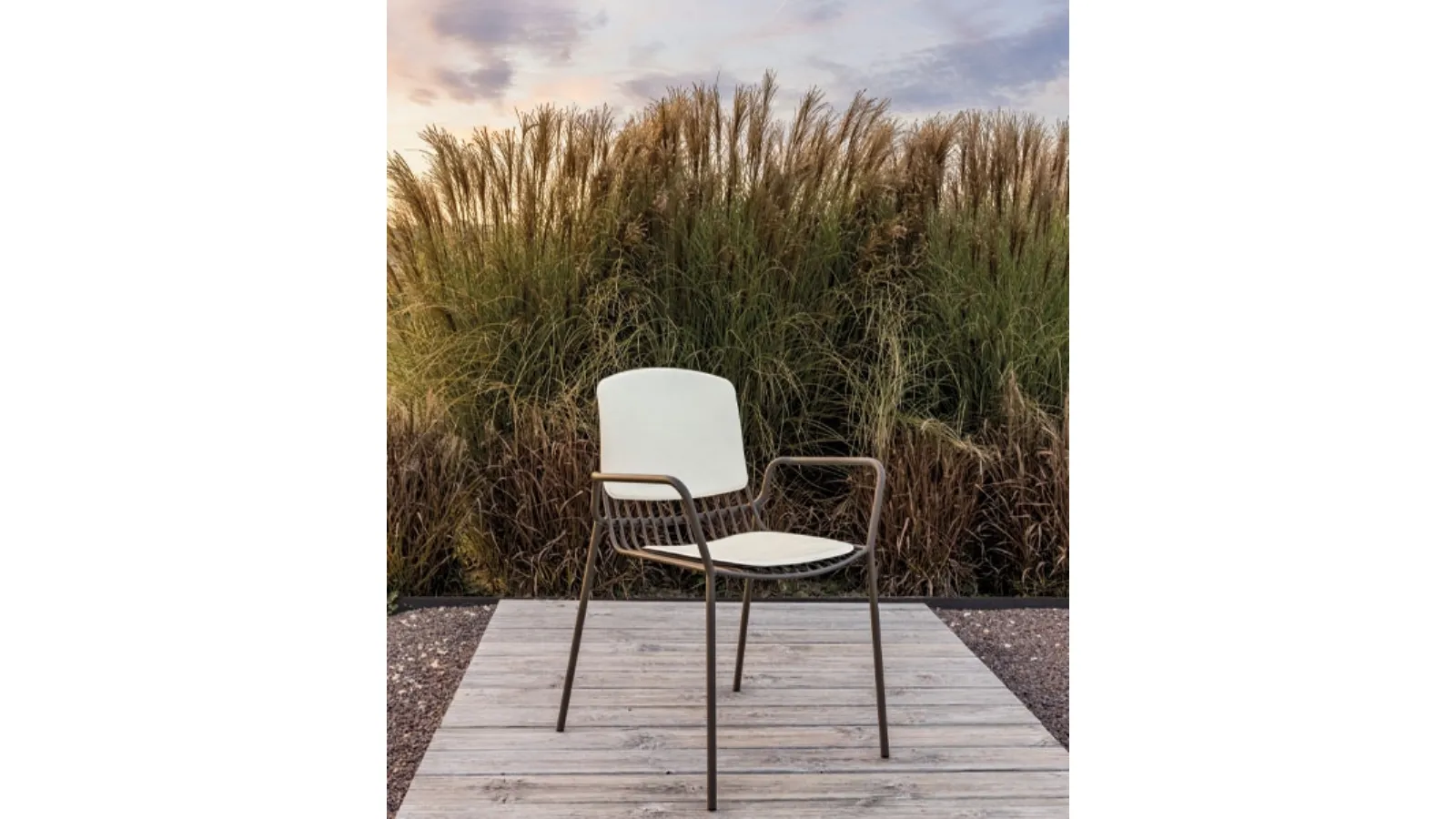 Sedia in metallo Jasmine di Altacom