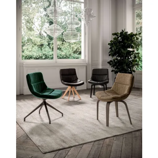 Sedia Siria in pelle di Ozzio