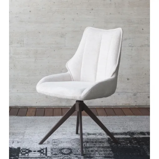 Sedia Raya in tessuto imbottito di Altacom