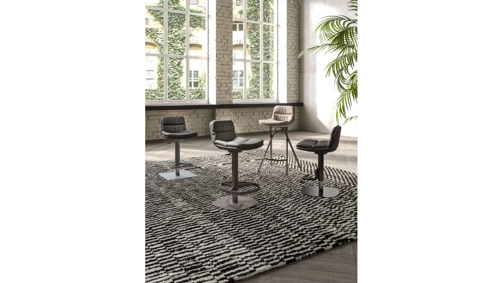 Sgabelli Milo - Morfeo - Morris - Marlon di Ozzio