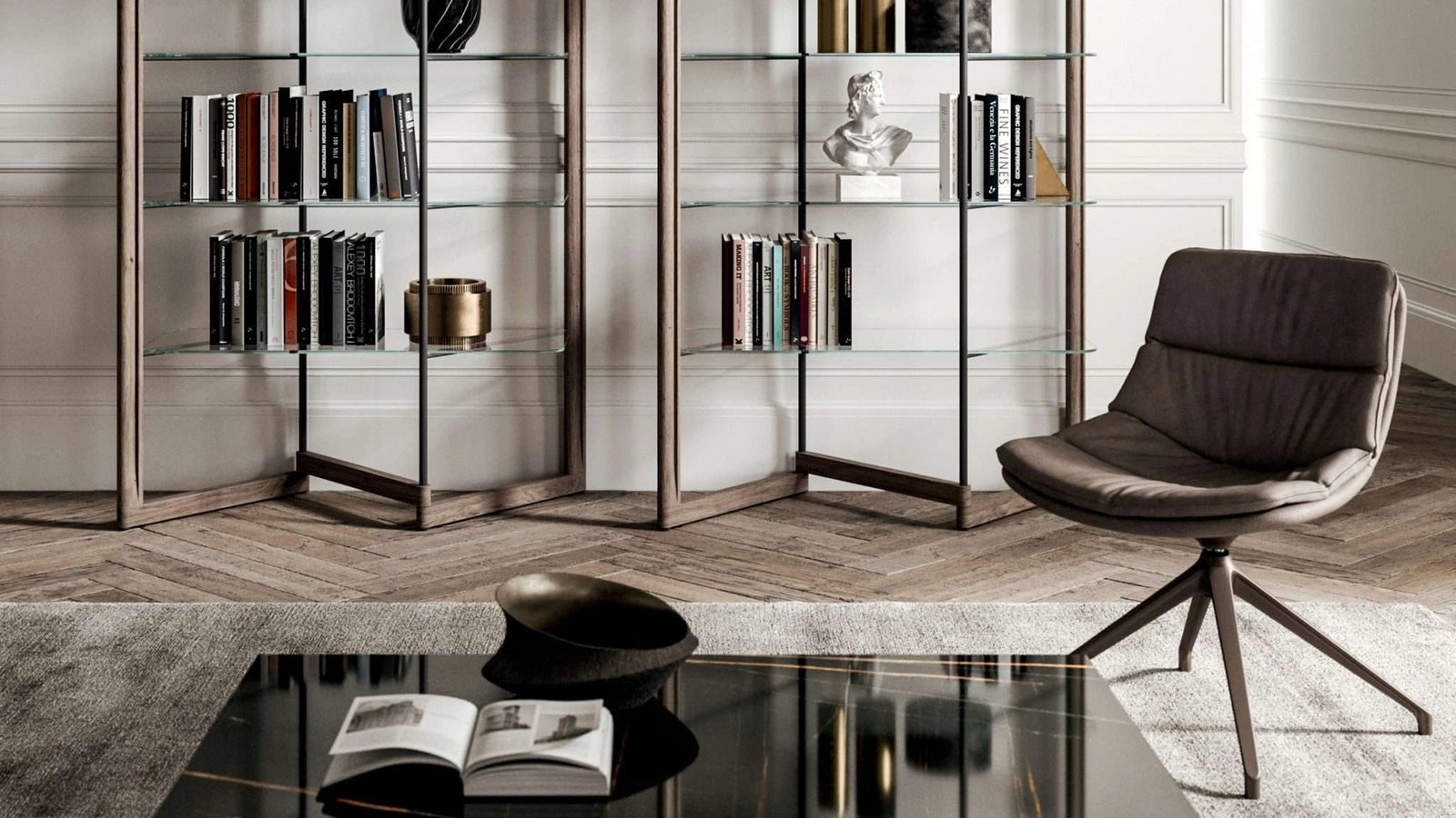 Sedia imbottita Sveva di Ozzio