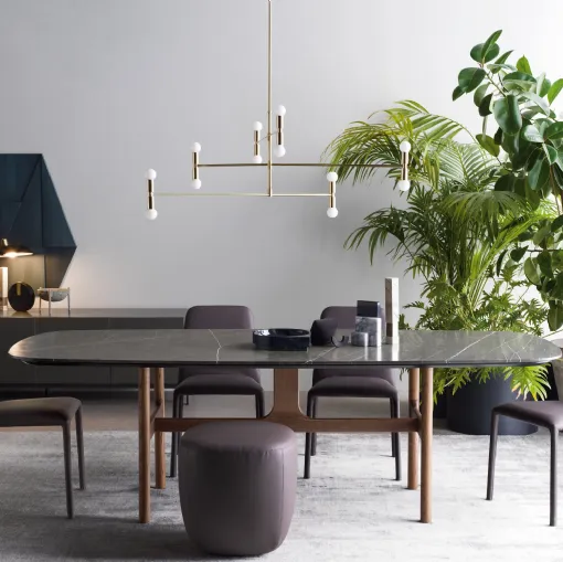 Sedia Time in pelle di Novamobili