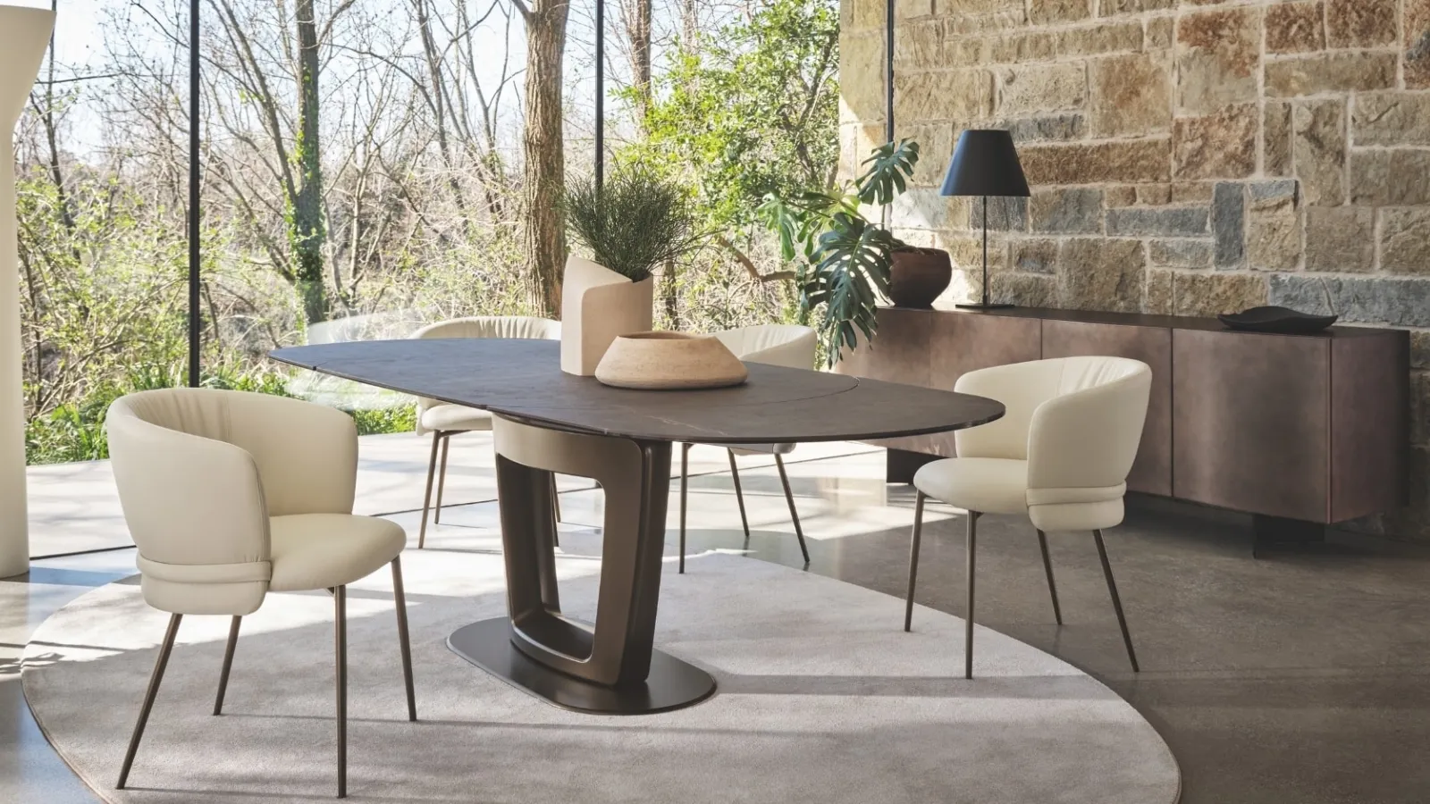 Sedia imbottita Vanilla di Calligaris