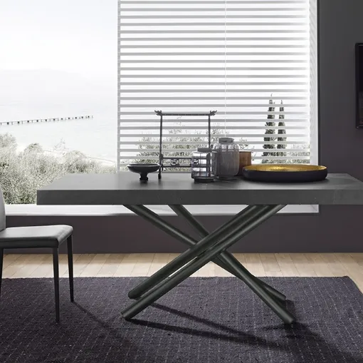 Tavolo allungabile Fahrenheit con top in nobilitato di Altacom