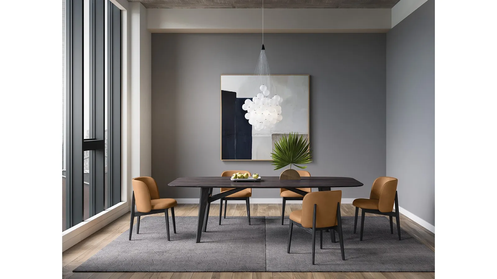 Tavolo ellittico Abrey di Calligaris