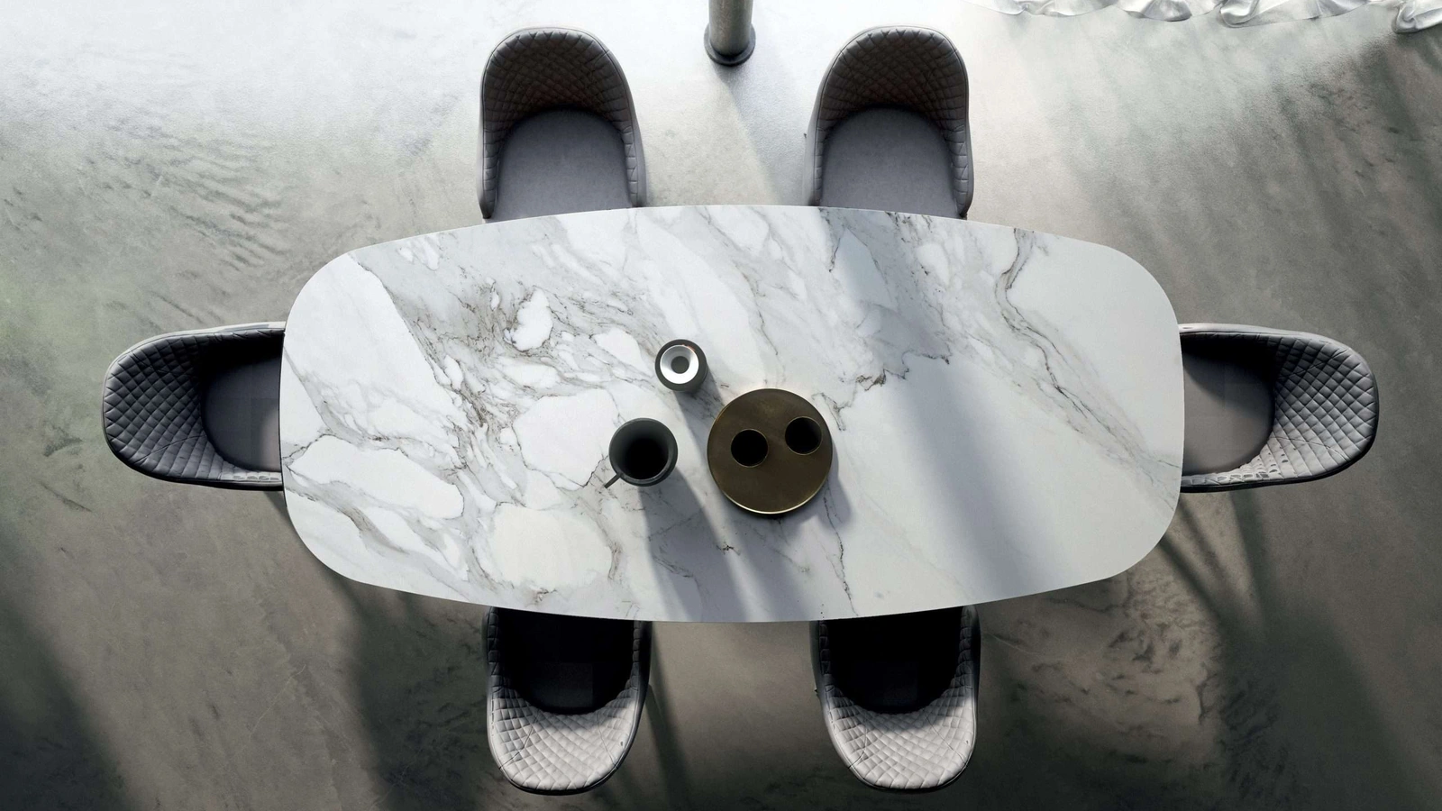 Tavolo Fil8 Fisso in Ceramica di Ozzio