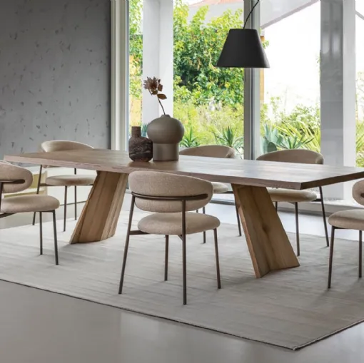 Tavolo rettangolare Icaro in rovere di Calligaris