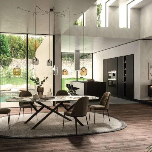 Tavolo fisso Random di Ozzio