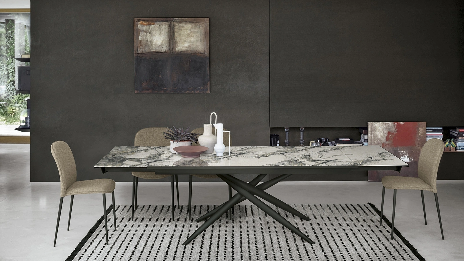 Tavolo allungabile Tiffany Glass Decor di Sedit