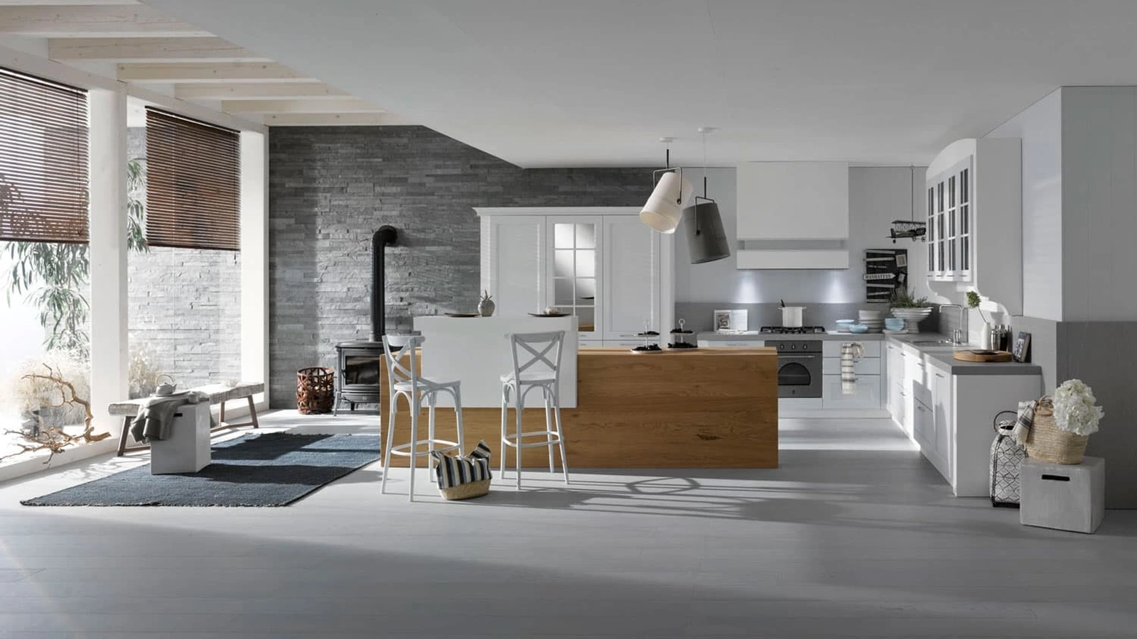 Cucina Classica Asolo con isola di Dibiesse