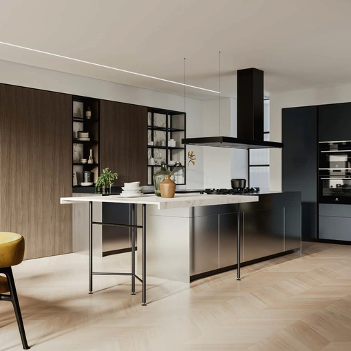 Cucina Design con isola All-Around D23 01 di Doimo Cucine