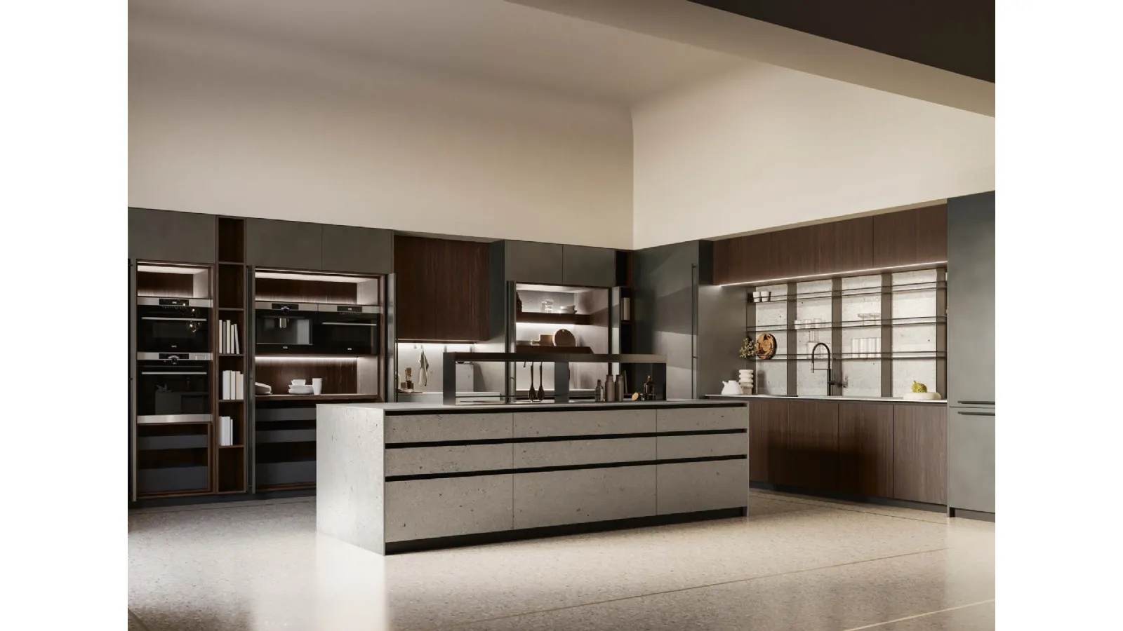 Cucina Design Aspen D23 progetto 7 di Doimo Cucine