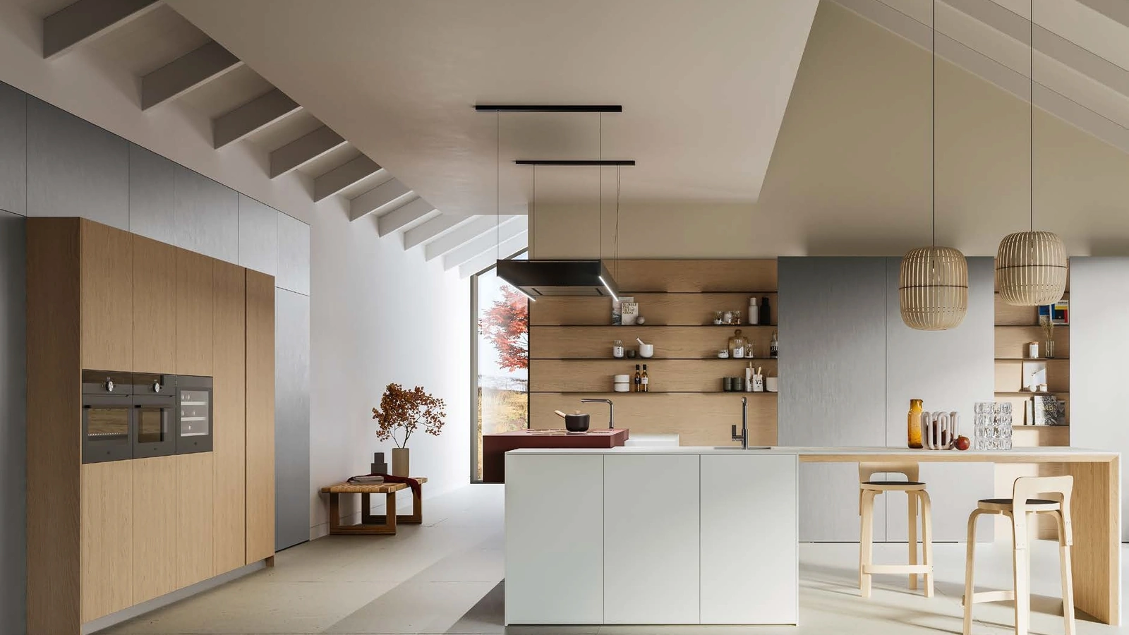 Cucina Design con isola D12 e D23 Progetto 2 di Doimo Cucine