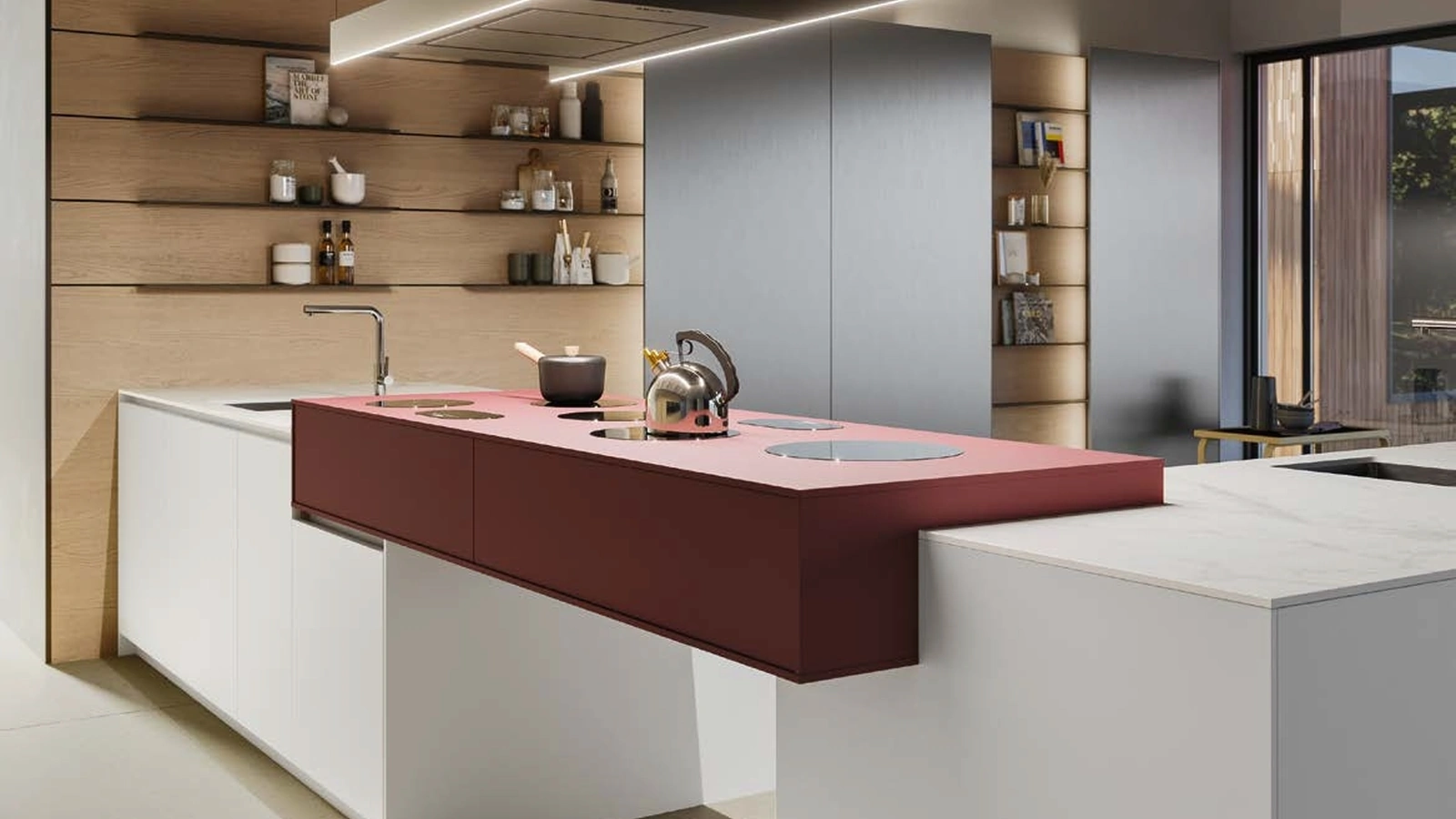 Cucina Design con isola D12 e D23 Progetto 2 di Doimo Cucine