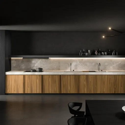 Cucina Design angolare Kuadra di Key Cucine