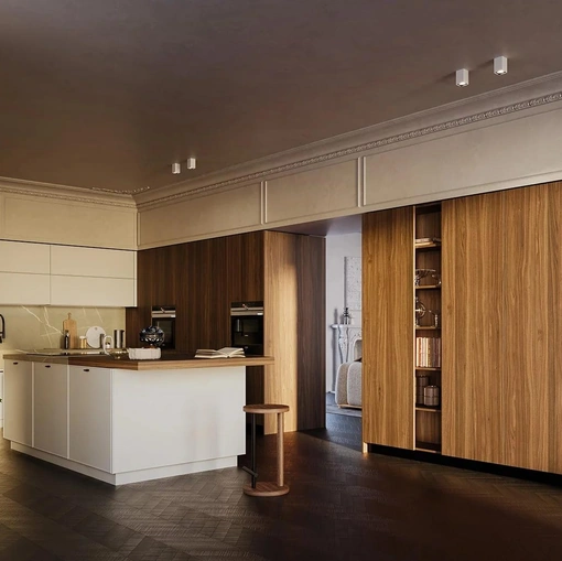 Cucina Moderna con isola All-Around D23 02 di Doimo Cucine