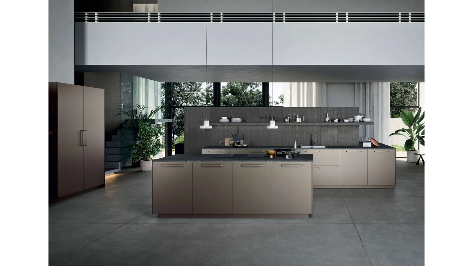Cucina Moderna Area 22 Maniglia con isola di Dibiesse