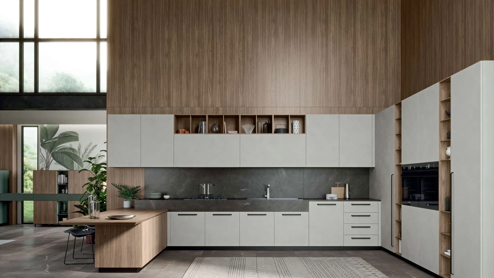 Cucina Moderna Area 22 Maniglia con penisola di Dibiesse