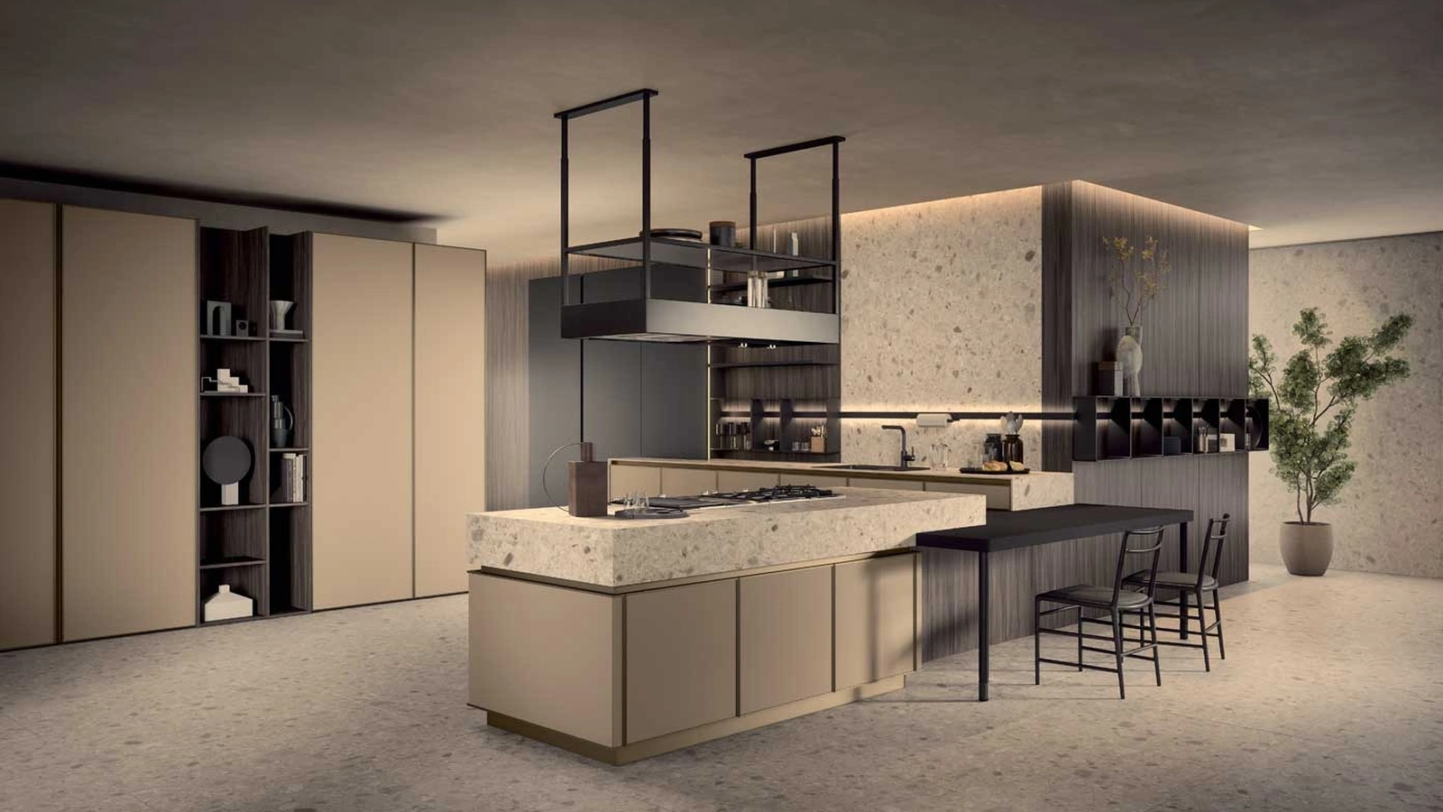 Cucina Moderna Coco con penisola di Dibiesse