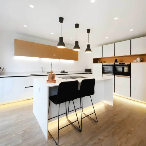 Cucina Moderna D20 Bianca di Doimo Cucine