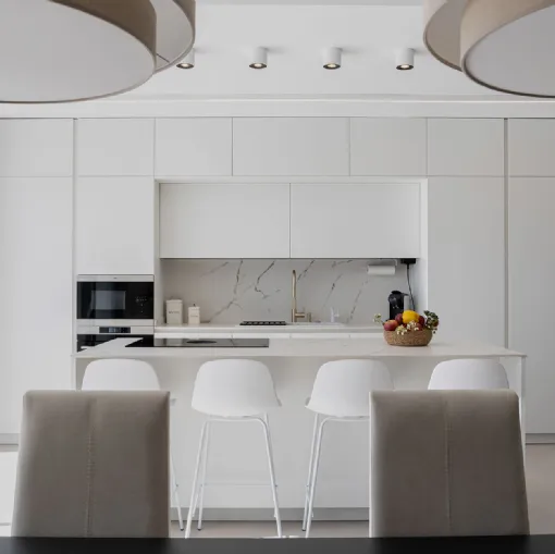 Cucina Moderna D20 Bianco Artico di Doimo Cucine