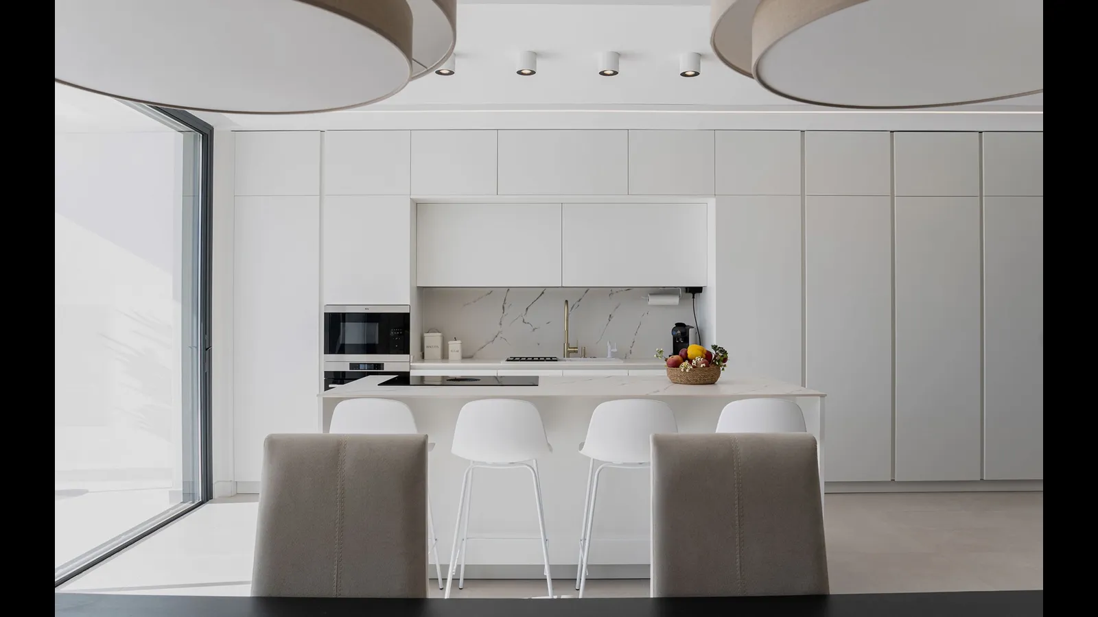 Cucina Moderna D20 Bianco Artico di Doimo Cucine