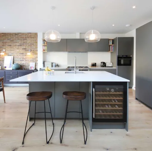 Cucina Moderna con isola D23 London Style di Doimo Cucine