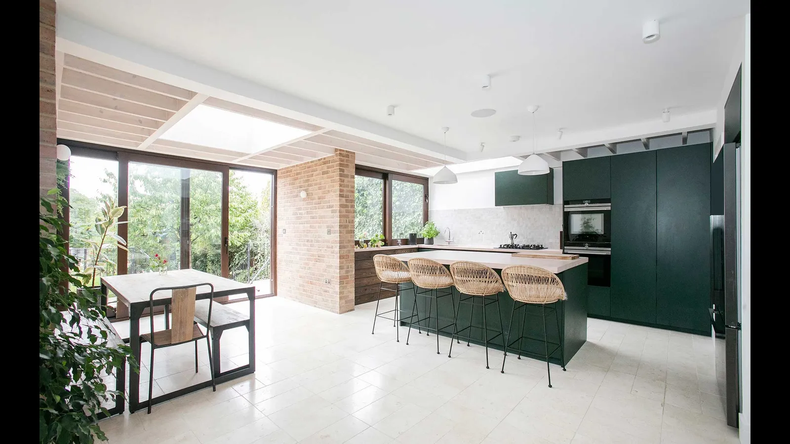 Cucina Moderna D23 Verde di Doimo Cucine