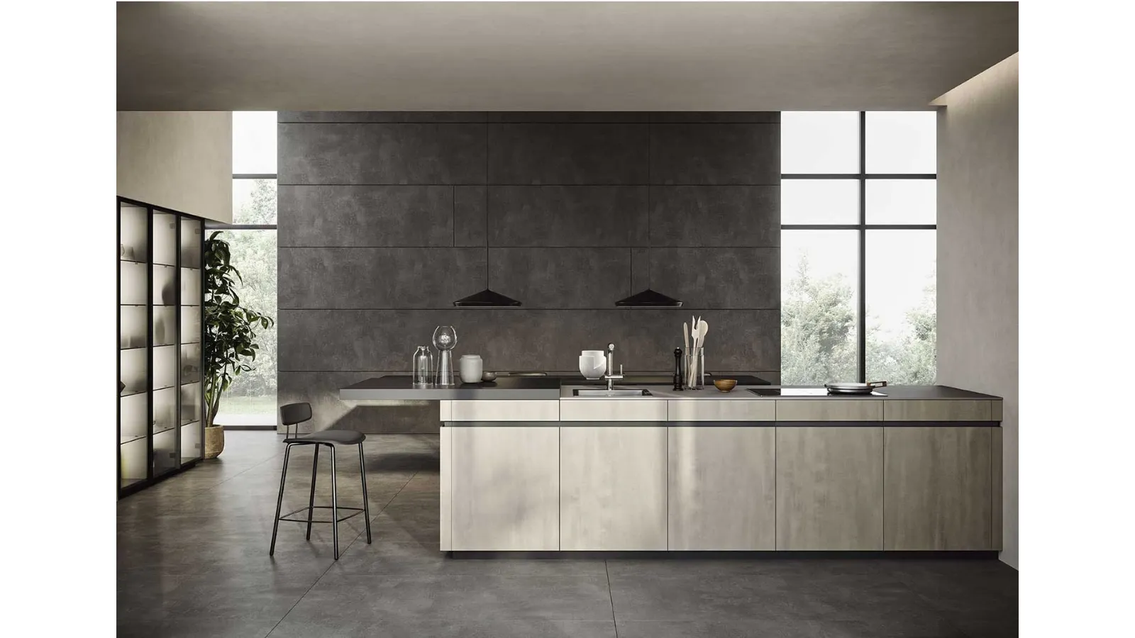 Cucina Moderna Dj con penisola di Dibiesse