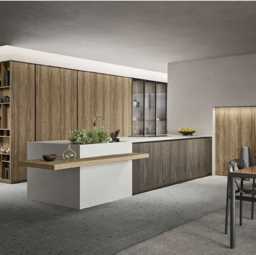 Cucina Moderna Emporio Gola con penisola di Dibiesse