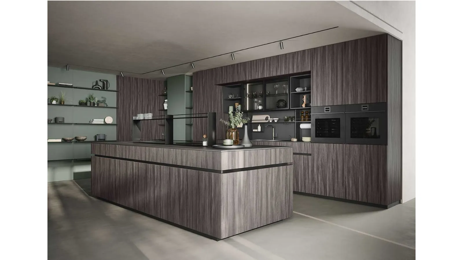 Cucina Moderna GI30 con isola di Dibiesse