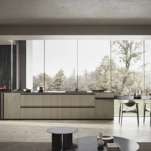 Cucina Moderna Riga con penisola di Dibiesse