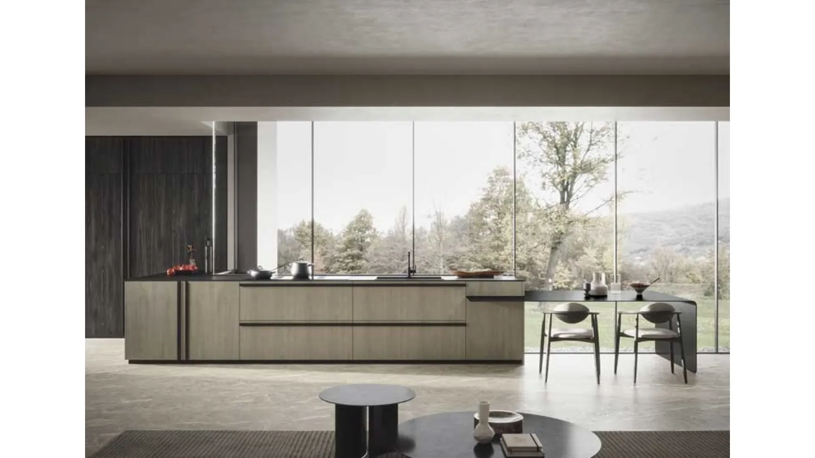 Cucina Moderna Riga con penisola di Dibiesse