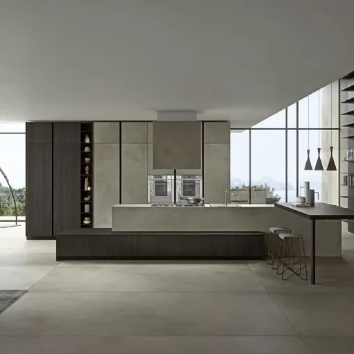 Cucina Moderna Vestimi con isola di Dibiesse
