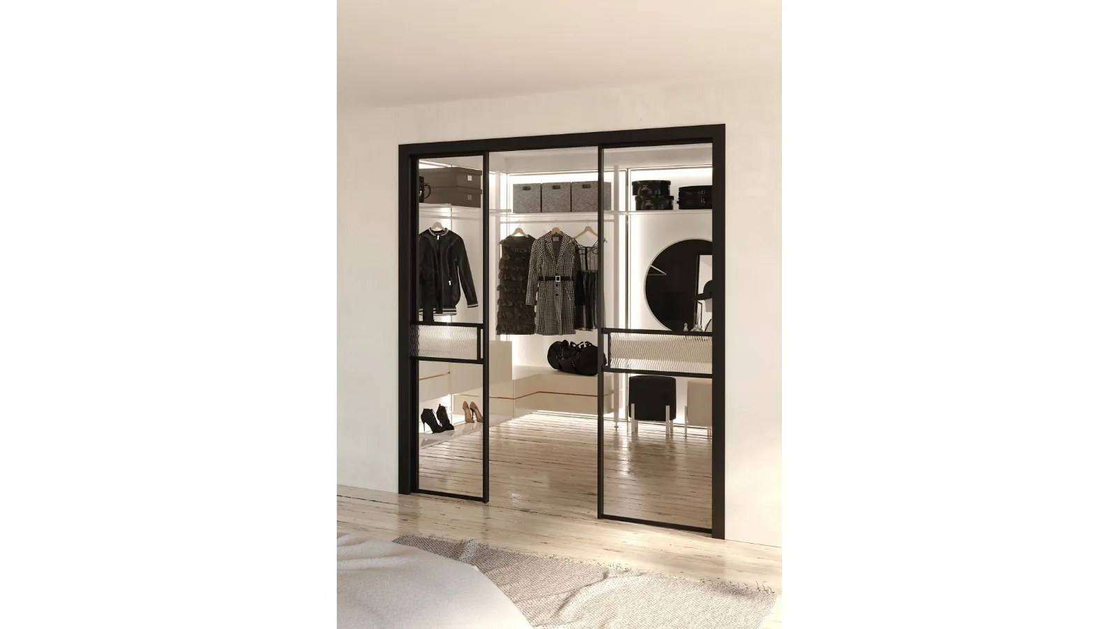 Porta per interni scorrevole Factory T22 di Foa