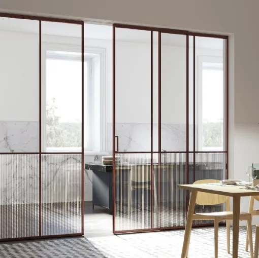 Porta per interni scorrevole Factory TV2 di Foa