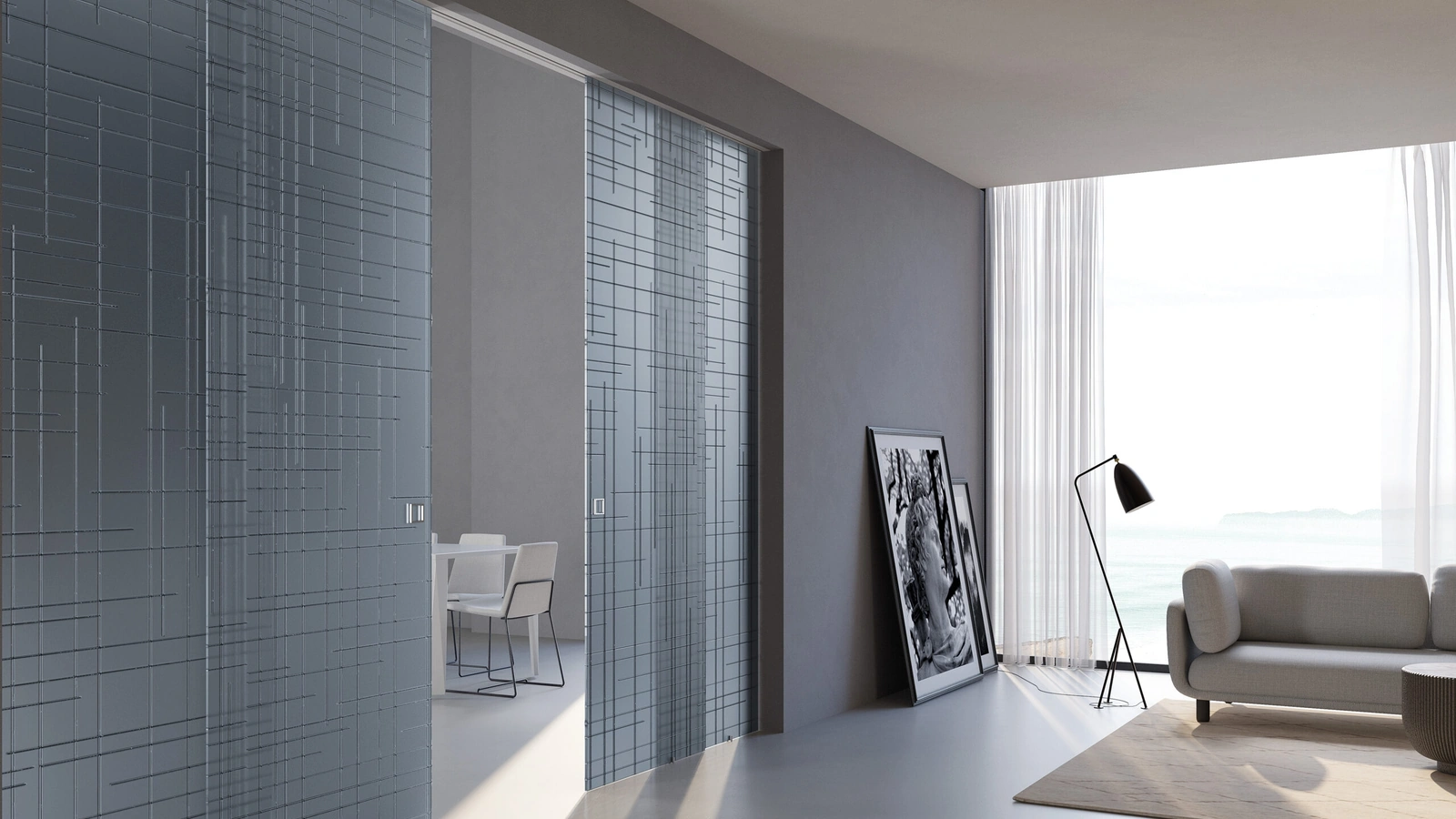 Porta per interni scorrevole Space Graphics di Foa