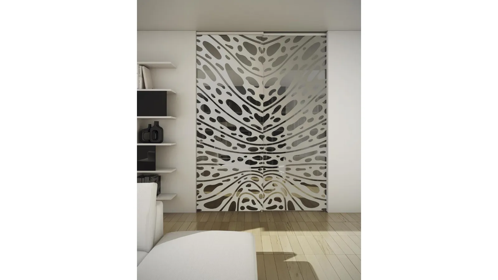 Porta per interni scorrevole Sinthesy Light Bobler di Foa