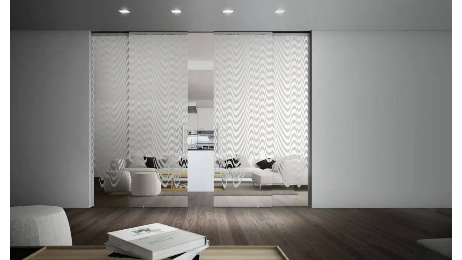 Porta per interni scorrevole Sinthesy Light Drip di Foa