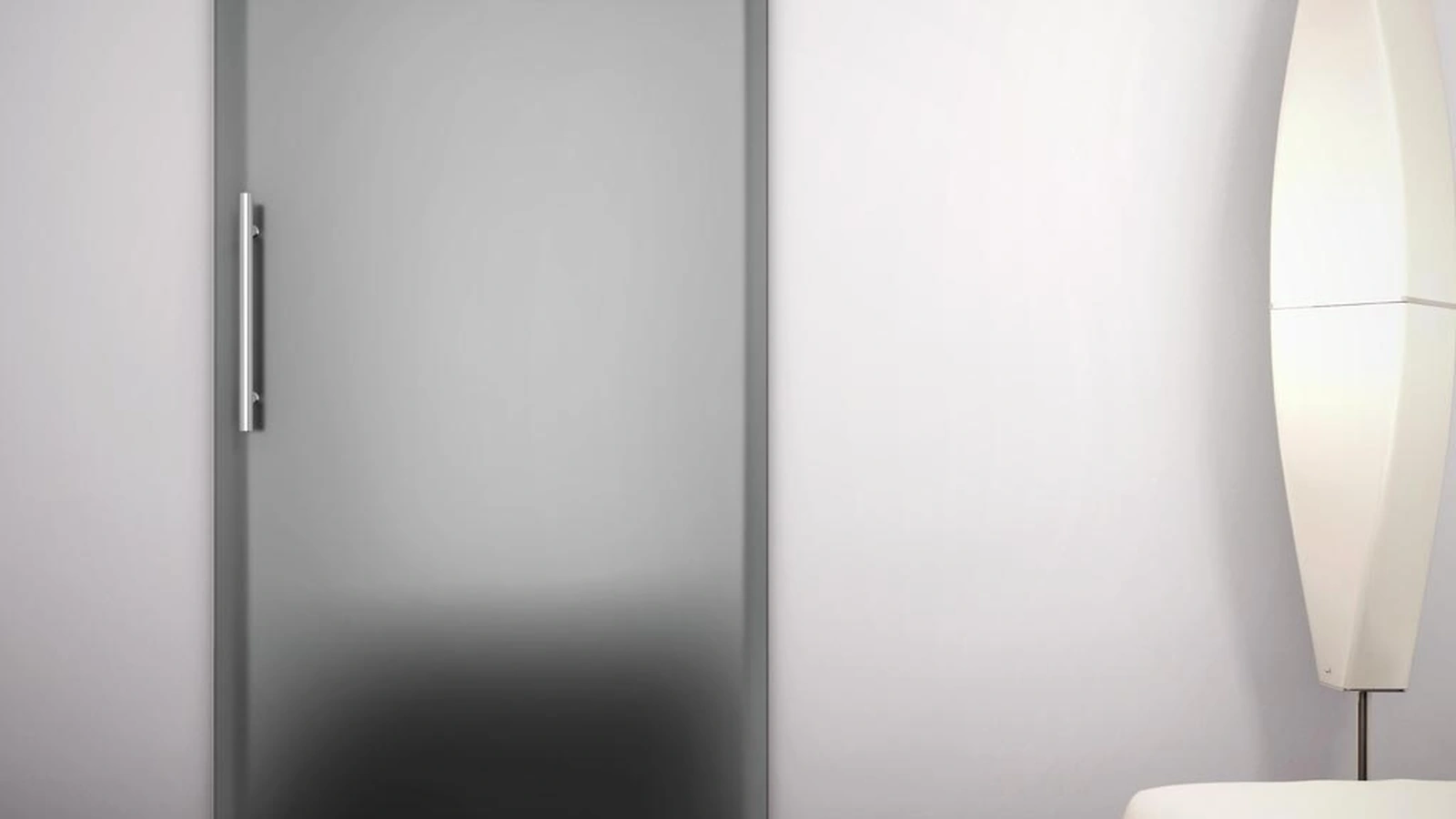 Porta per interni scorrevole Sinthesy Light Laccato Alluminio di Foa