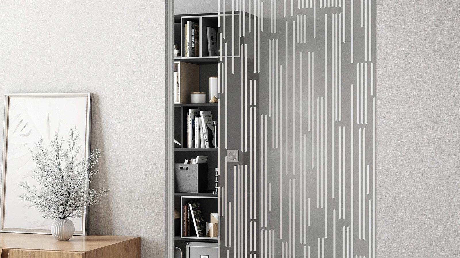 Porta per interni scorrevole Sinthesy Light Matrix di Foa