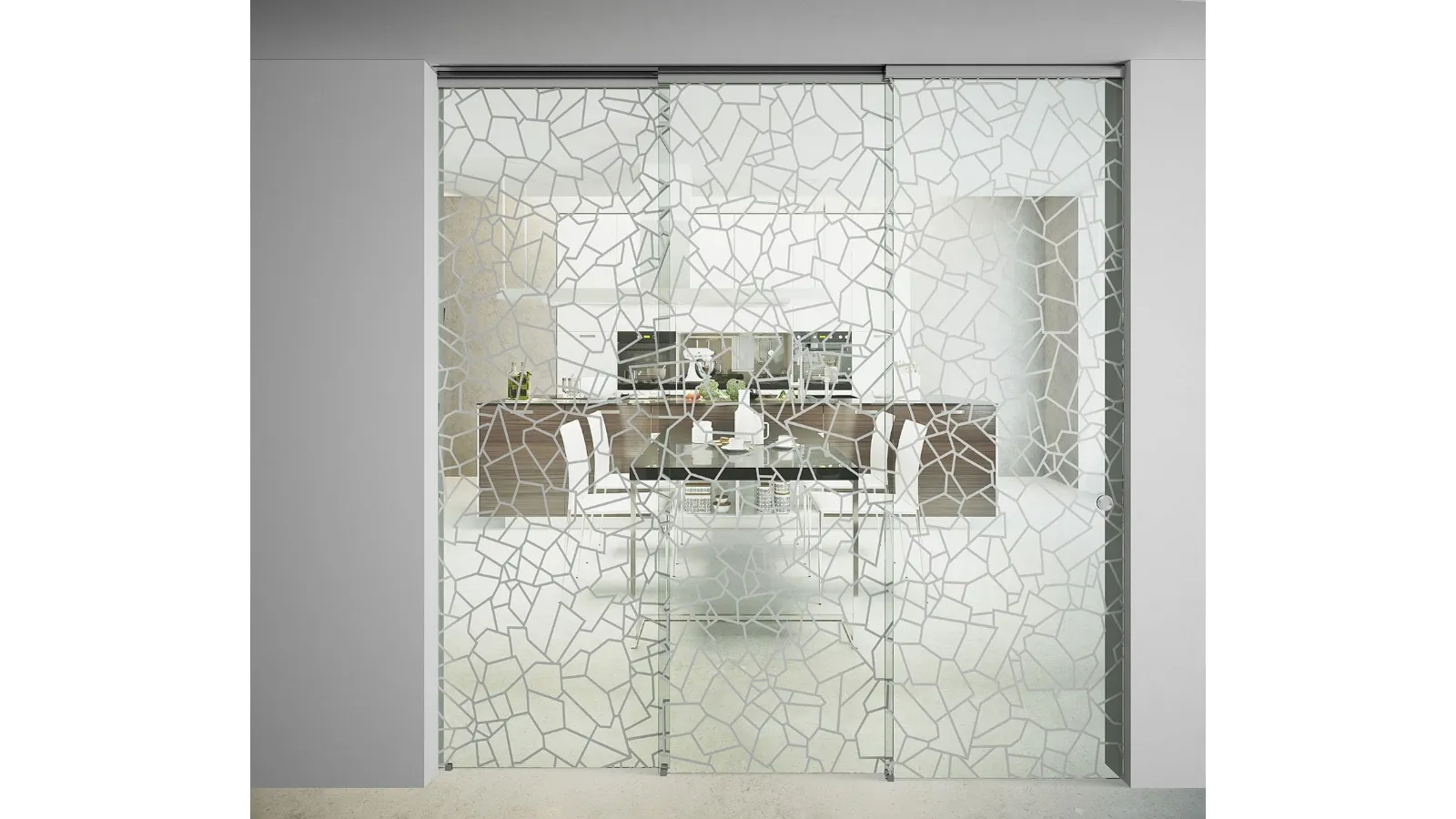 Porta per interni scorrevole Sinthesy Light Petra di Foa