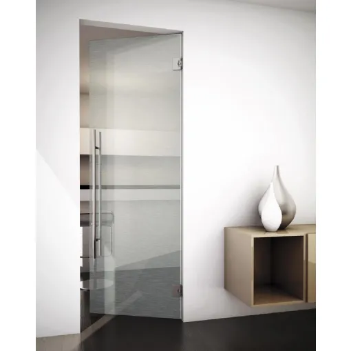 Porta per interni battente Sliver Flou Bianco di Foa