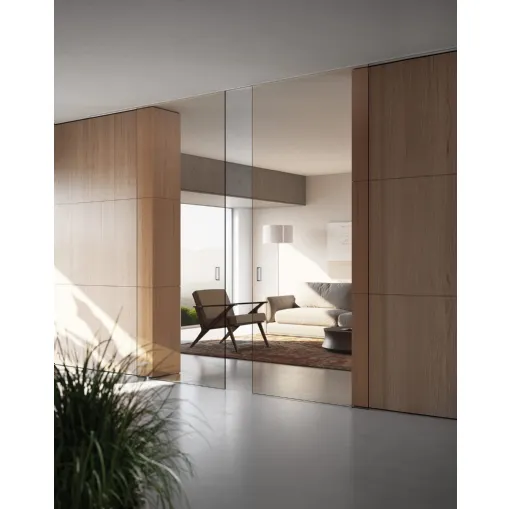 Porta per interni scorrevole Space Bronzo di Foa