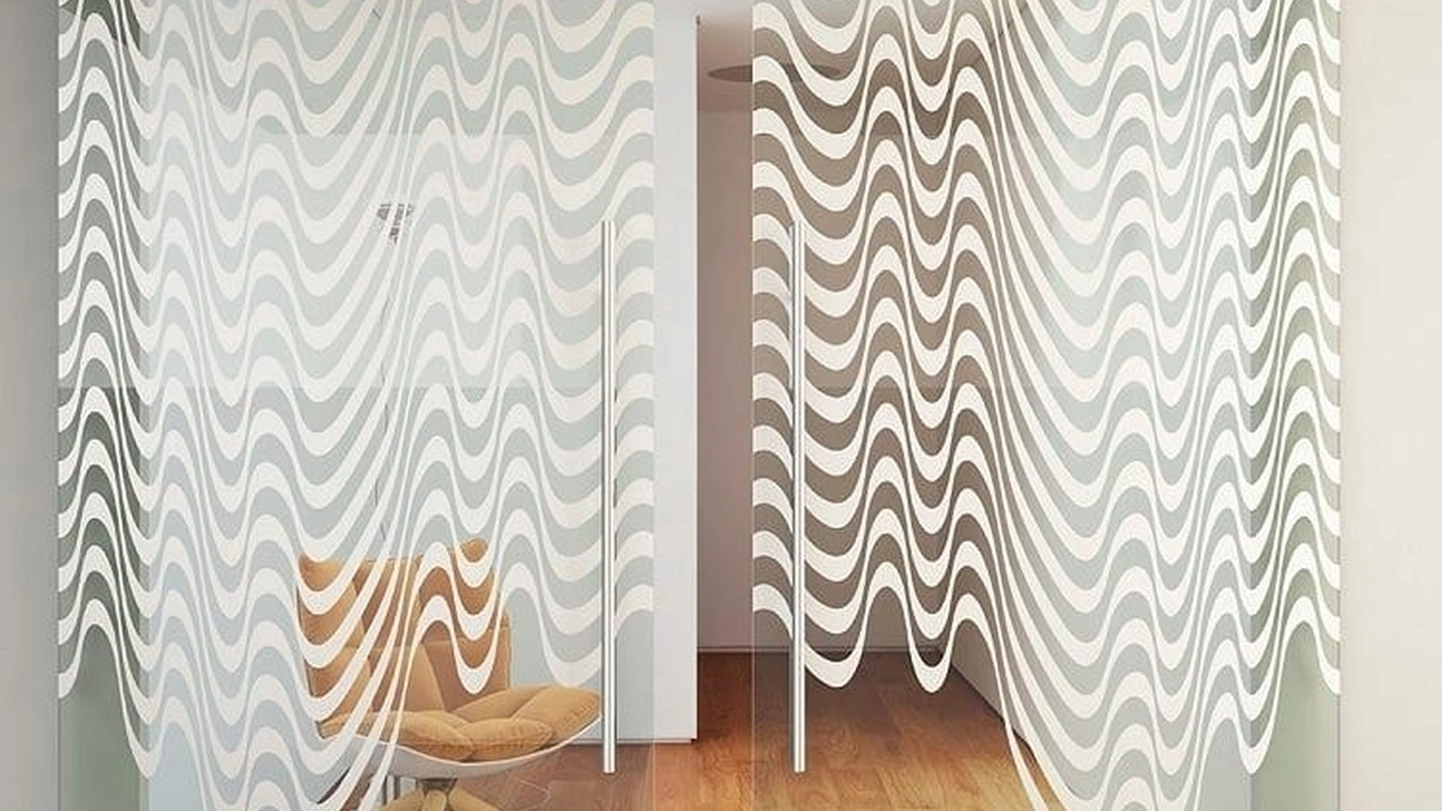 Porta per interni scorrevole Space Drip di Foa