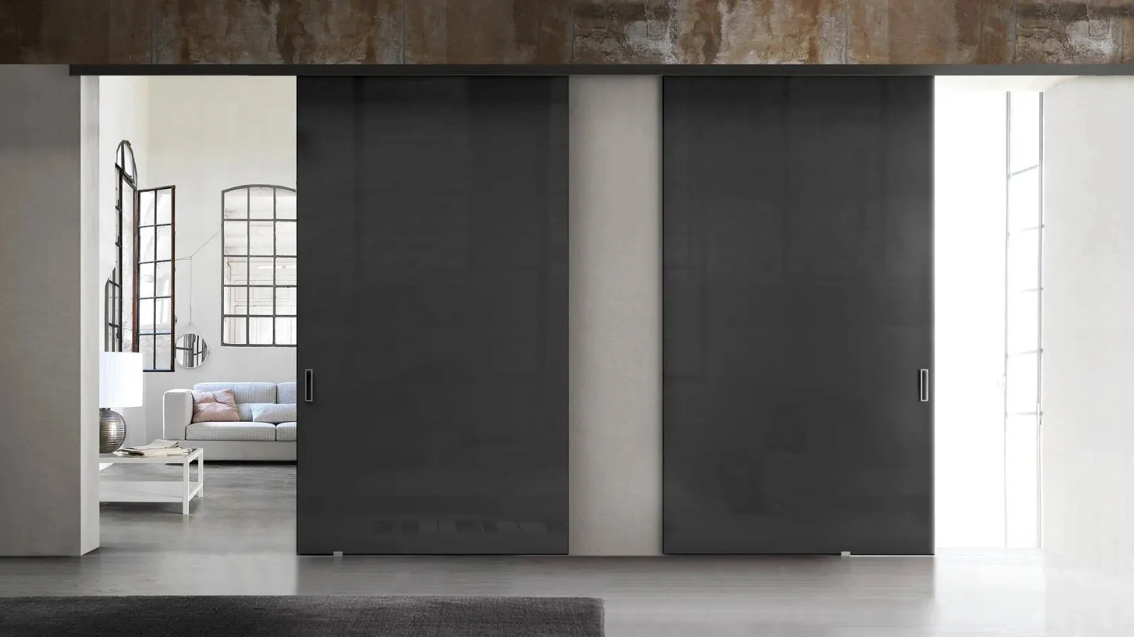 Porta per interni Tao Sospesa in Laccato di Doal