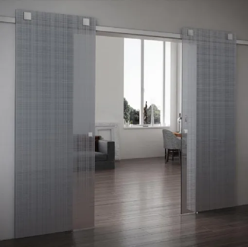 Porta per interni scorrevole Tekno Tre Galles di Foa