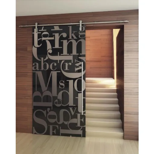 Porta per interni scorrevole Tekno Uno Littera di Foa