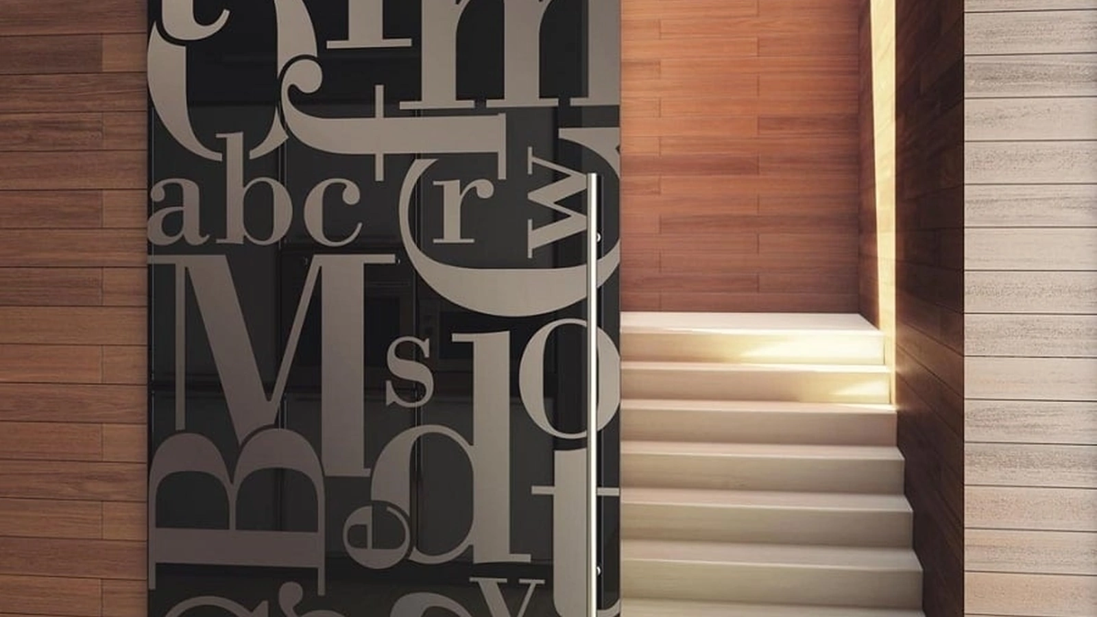 Porta per interni scorrevole Tekno Uno Littera di Foa